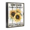 Stupell Industries Sunflower Farm & Market Framed Giclee Wall Art Design by Creatif Belle